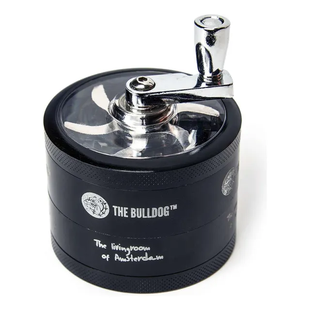 Grinder The Bulldog Amsterdam Swing Metálico Giratorio Color Negro