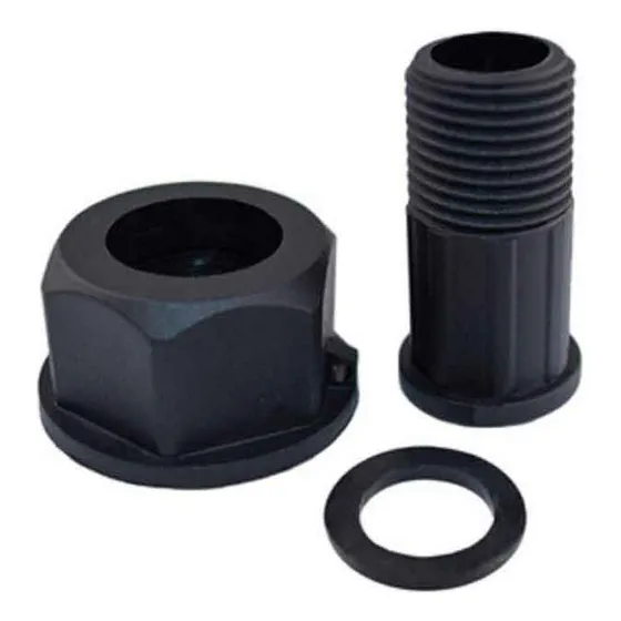 Pack 4 Niple Medidor Con Tuerca Nylon 1/2 X 3/4 Nmp13 Meer