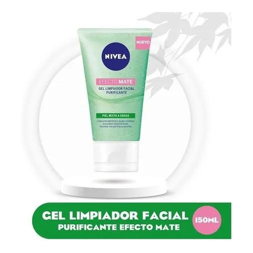Gel Limpiador Facial Nivea Purificante Efecto Mate 150 Ml
