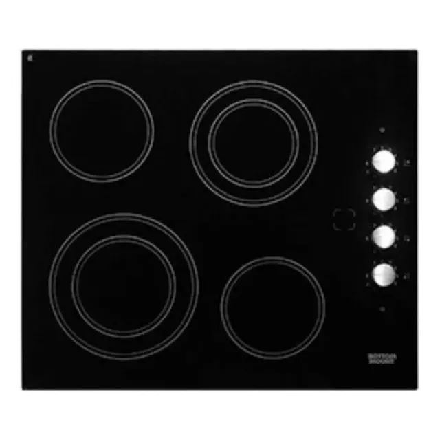 Tope De Cocina 4 Hornillas Electrico Vitrocera Bottom Mount