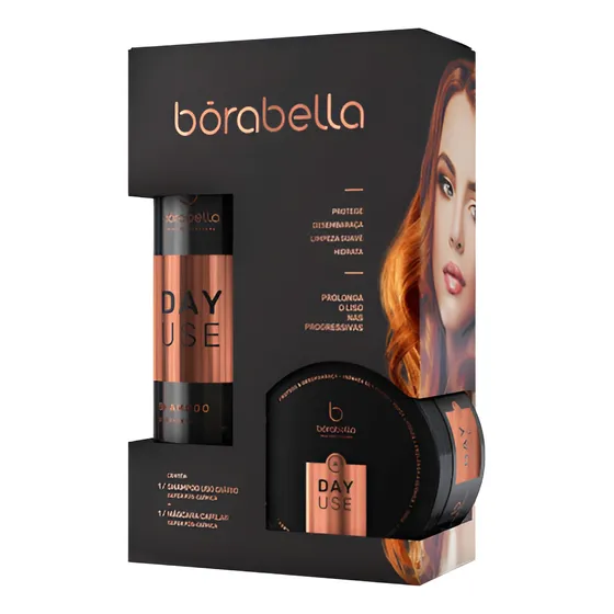 Kit Reconstrução Nutrição Creme Pote Borabella 2x300ml - Day