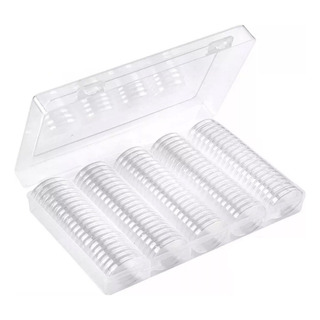 Caja For Guardar Monedas De 30 Mm Y 100 Cápsulas Caja For Guardar Monedas De 30 Mm Y 100 Cápsulas