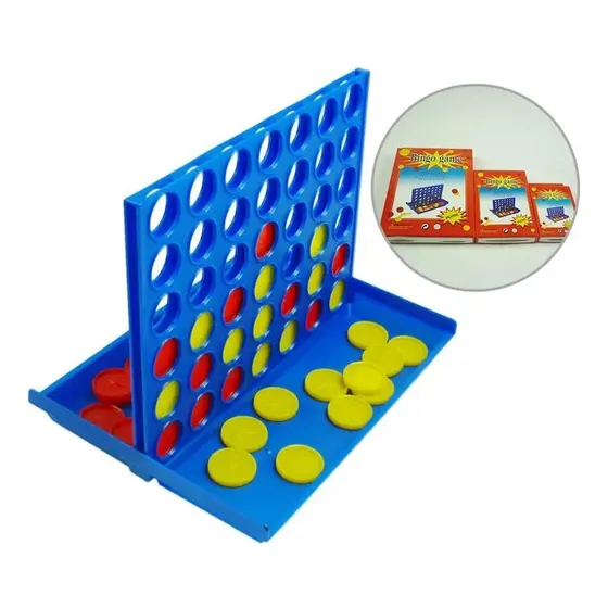 Juego De Mesa 4 En Linea Didáctico Bingo Para Niños Niñas 
