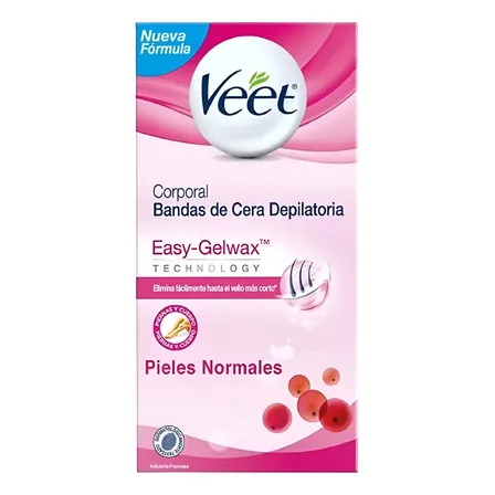 Veet Bandas Depilación Corporal Piel Normal X12 Unidades