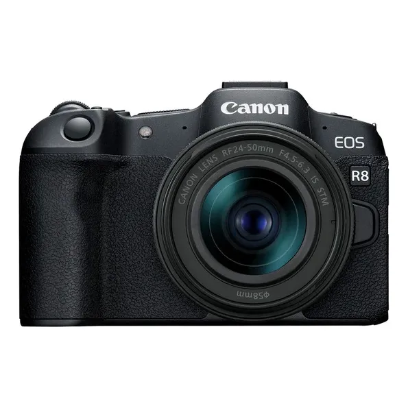 Cámara Canon Eos R8 Con Lente Rf 24-50mm F/4.5-6.3 Is Stm Color Negro