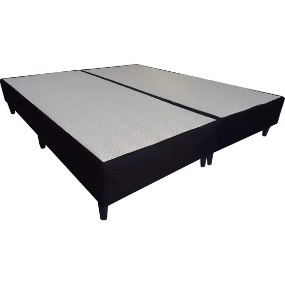 Cama Sommier Base Quenn Size 160x200 Reforzada Box Cuero