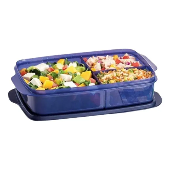 Eco Lunch  Recipiente Rectangular De Divisiones 1 Litro