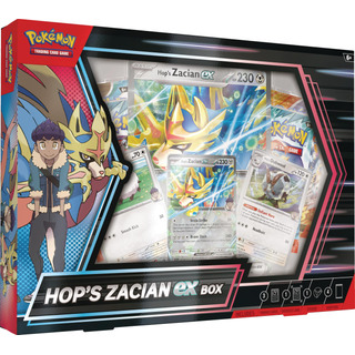 Juego De Cartas Coleccionables Pokemon Hop's Zacian Ex Box + Juego De Cartas Coleccionables Pokemon Hop's Zacian Ex Box +