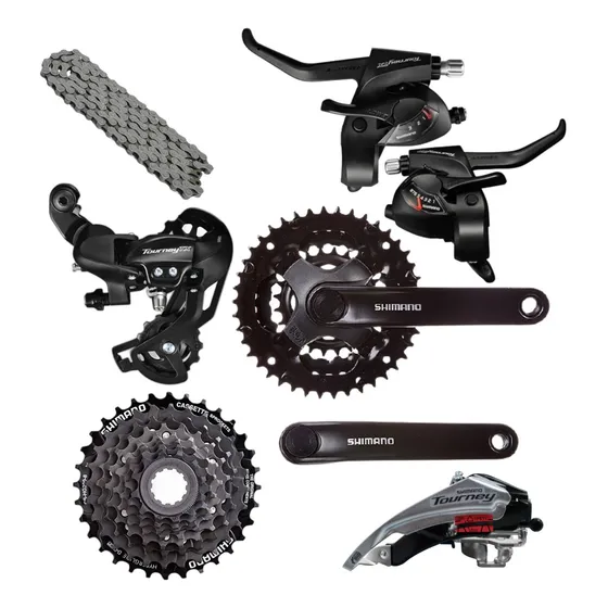 Kit Set Transmisión Shimano Tourney 3x8 24v Cassette Mtb