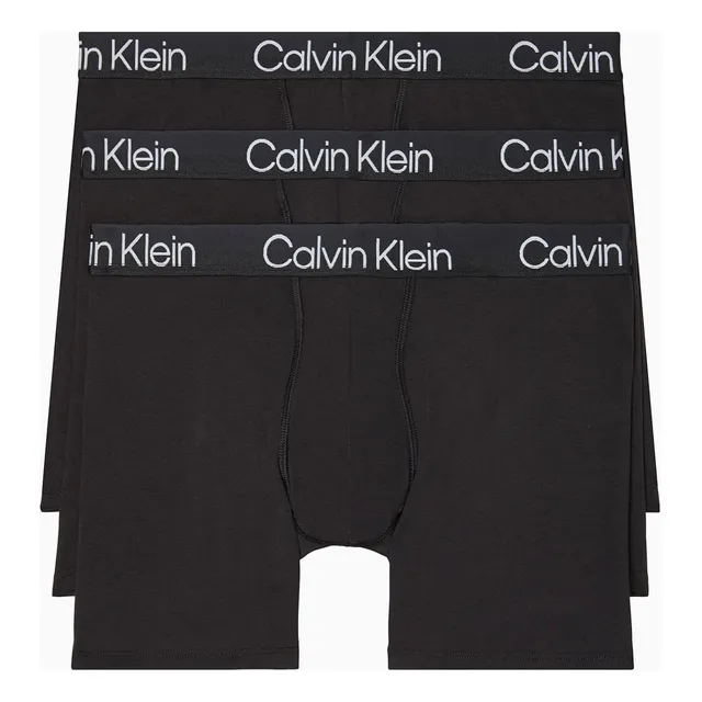 Pack De 3 Bóxers Largos Hombre Negro Calvin Klein
