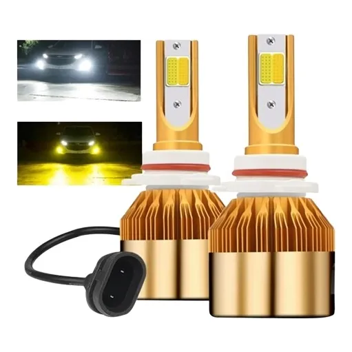 2 Lampara Led Dual Antiniebla Blanco Amarillo H8 6000/3000k