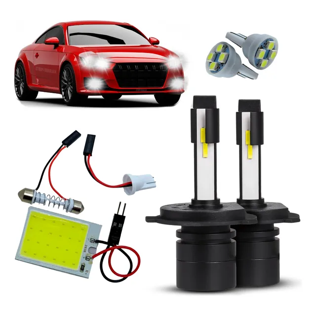 Super Led S14 Baixo Alto Mesma Lâmpada H4 Farolete Luz Teto