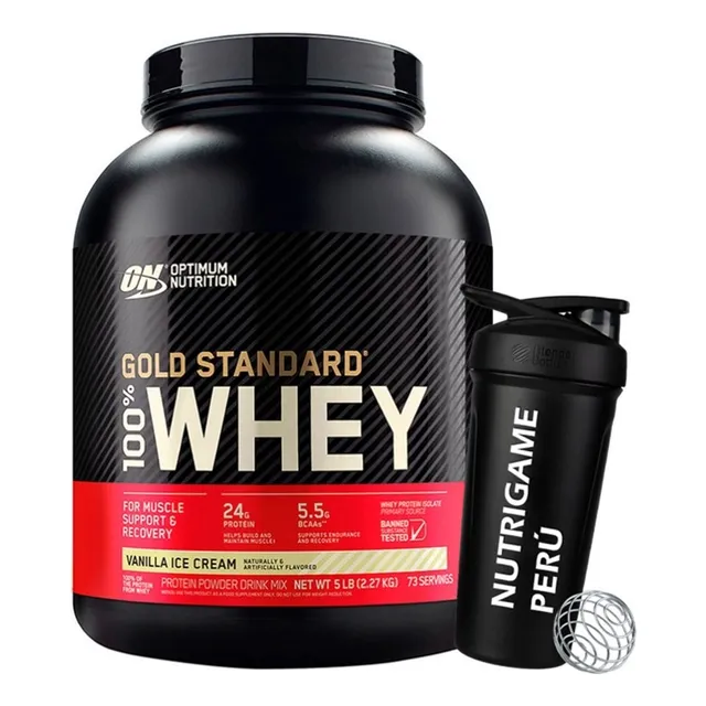Proteina Gold Standard 100% Whey 5lbs+regalo - Tienda Fisica