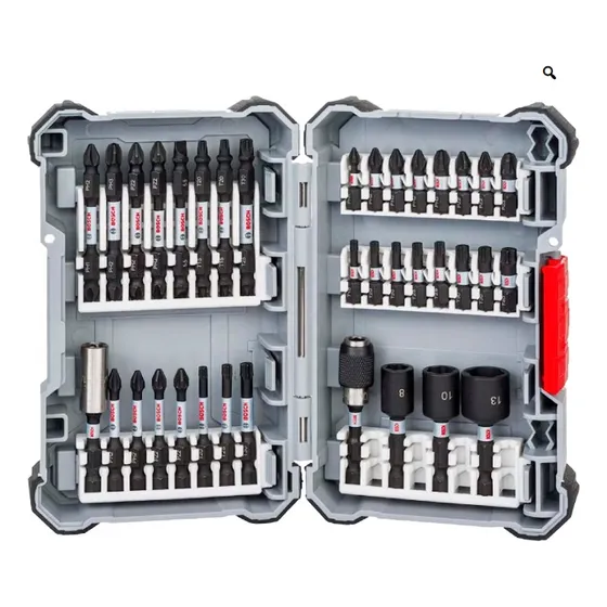 Juego De Puntas Y Dados Alto Impacto Bosch 36pzas