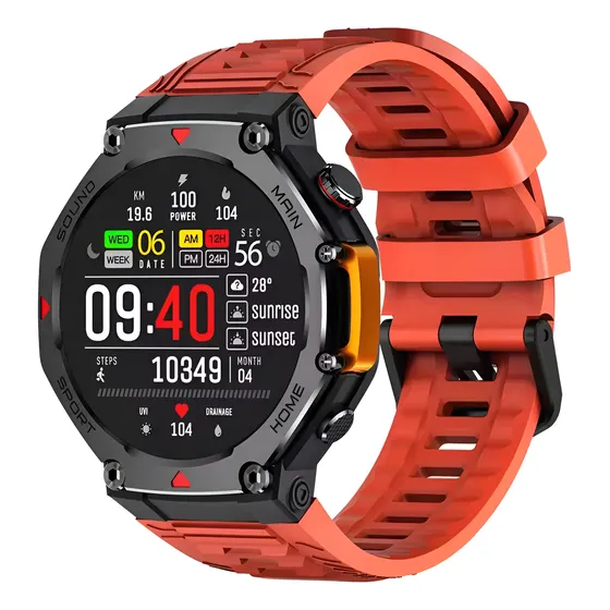 Smartwatch Mrex4 5 Atm A Prova D'água Microwear Gps Sos 2025