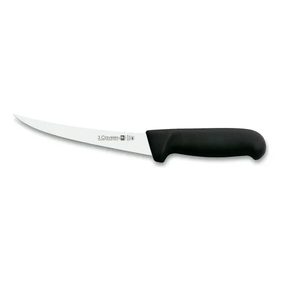 Cuchillo Deshuesador 3 Claveles 13cm Carnicero Colores Color Negro