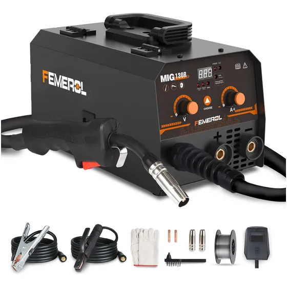Maquina De Soldar Inverter Portatil Mig 130amp Sin Gas 110v