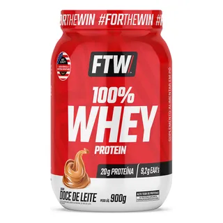 Whey Protein 100% Concentrado Pote 900g Sabor Doce De Leite - Ftw Whey Protein 100% Concentrado Pote 900g Sabor Doce De Leite - Ftw