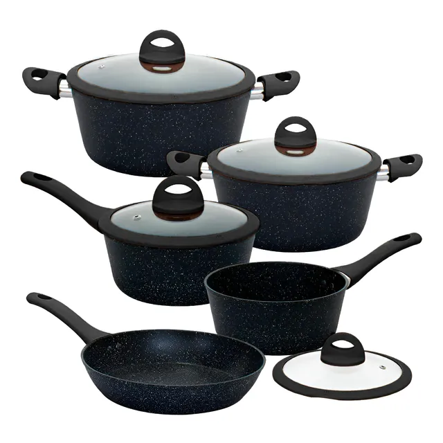 Jogo Panelas Indução Cerâmica Viena 5 Peças Casambiente