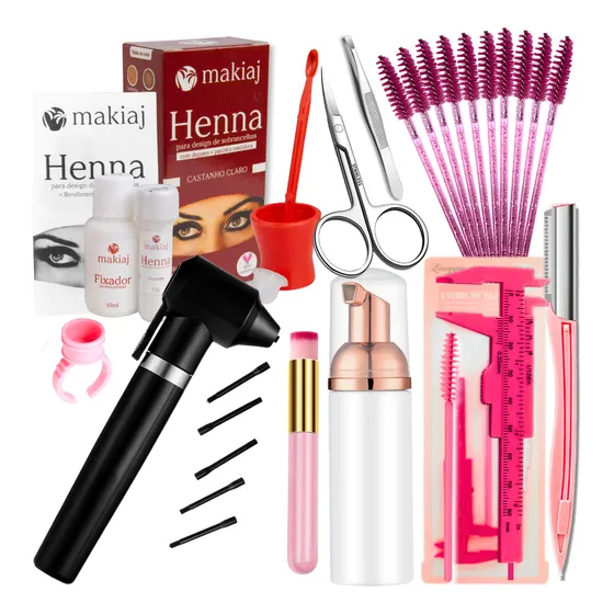 Kit Designer De Sobrancelhas Quite Hena Material Completo