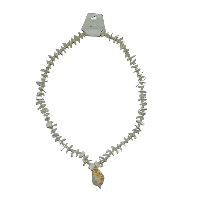Collar De Conchas Marinas Con Dije De Caracol