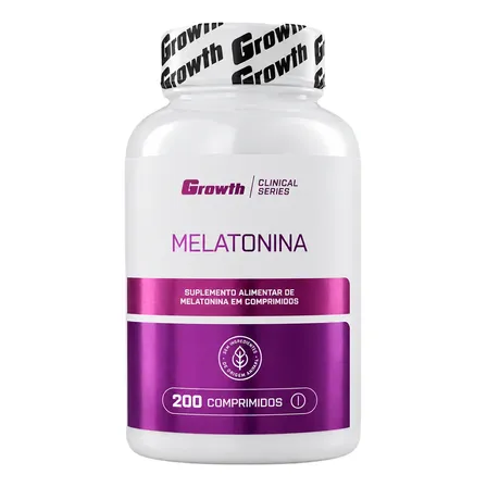 Melatonina (0.21mg) 200 Comprimidos Growth Supplements Sem Sabor