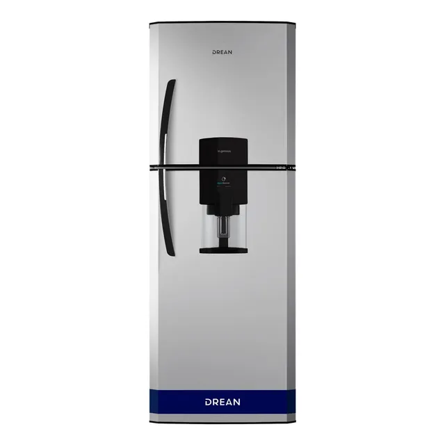 Heladera Drean HDR400F11S steel con freezer 396L 220V