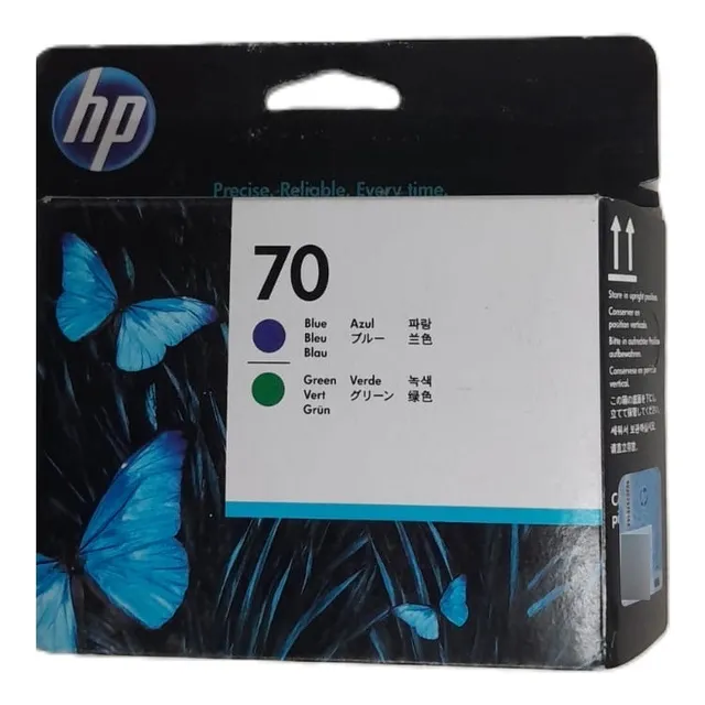 Tinta 70 Hp C9408a Original Azul Y Verde 
