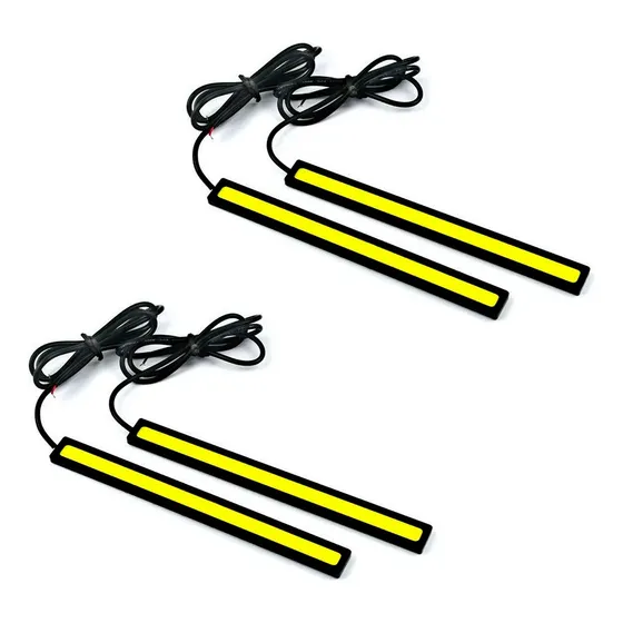 Kit Lamparas Led Cob Drl Auxiliar Diurna Posicion Auto Suv