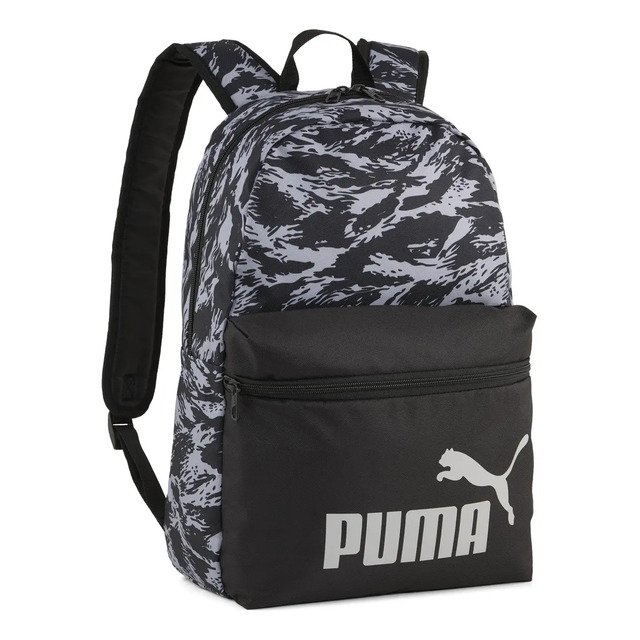 Mochila Puma All Over 22l Estampada Em Preto/cinza Estampado
