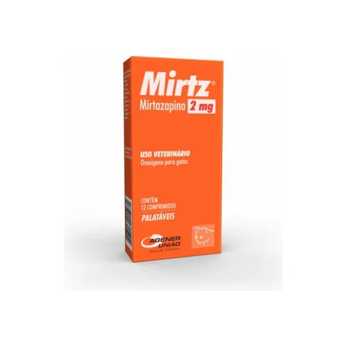 Mirtz 2mg Para Gatos Abrir Apetite - 12cp