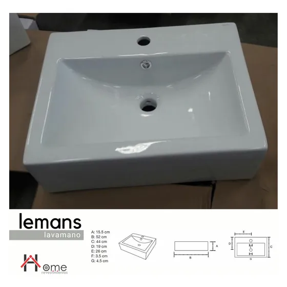 Lavamano Modelo Lemans Color Blanco. (hr).