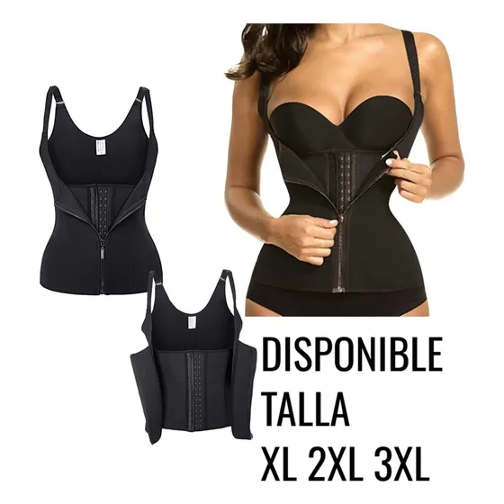3 Faja De Compresion Broche Y Cierre Chaleco Abdominal