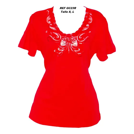 Blusas Manga Corta 6 Piezas Al Mayor Talla Única