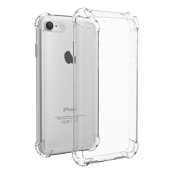 Funda Antishock Transparente Para iPhone + Vidrio Templado