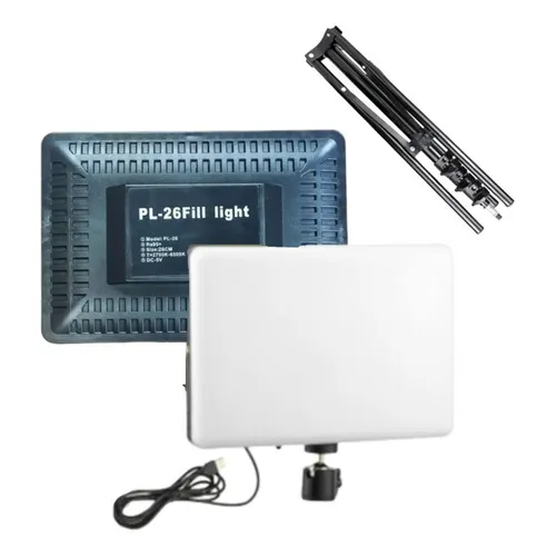 Panel Fotografia Led Estudio Blanco Frio Calido Profesional Color de la estructura Negro