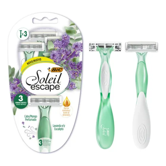 Bic Soleil Escape Maquinitas De Afeitar Lavanda Femenina X3u