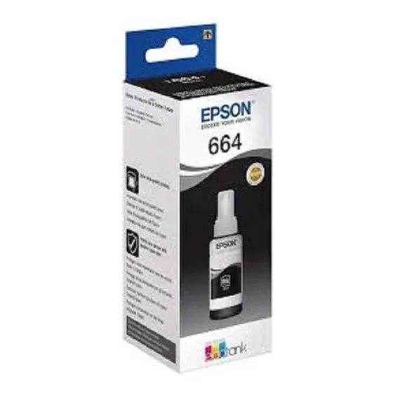 Garrafa De Tinta Epson Ciano T664 Compatível Com Ecotank