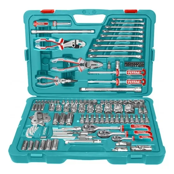 Juego Caja Set Herramientas 135 Piezas Total Thkthp21356 Color Turquesa