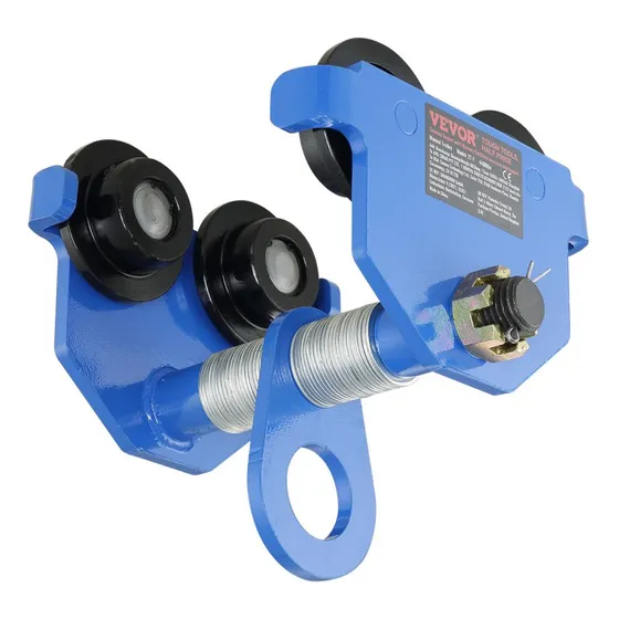 Trole 2 Toneladas 4400 Lbs Para Viga I 6.35-17.78 Cm Vevor