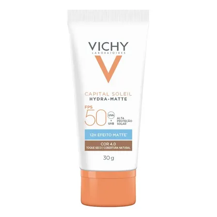 Protetor Solar Facial Capital Soleil Hydra-matte Fps50 Cor 4.0 30g Vichy