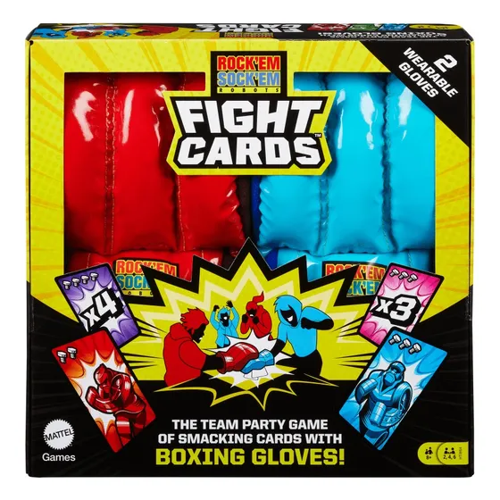 Mattel Games Rock 'em Sock 'em Juego De Mesa Cartas