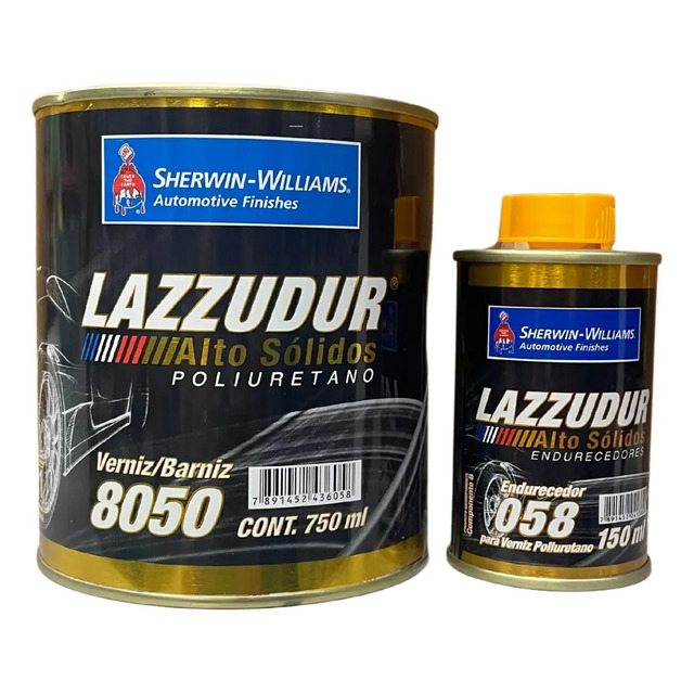 Verniz Automotivo Pu 8050 Alto Solidos Lazzuril - 900ml