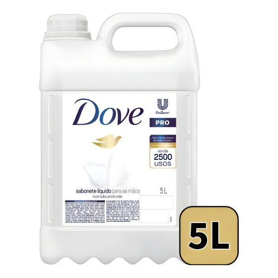 Sabonete Liquido Dove 5 Litros Refil Original Para Mãos