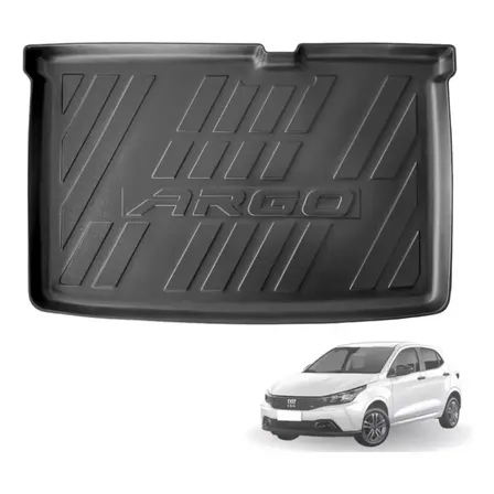 Tapete Bandeja Fiat Argo Protetor De Porta Malas Preto