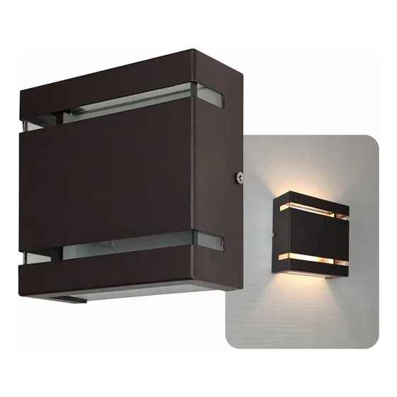 Arandela De Parede Decorativa Facho Duplo Aluminio Externa