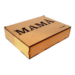 Caja Para Mamá Mdf 3mm Sin Divisiones Para Regalo Mamá Caja Para Mamá Mdf 3mm Sin Divisiones Para Regalo Mamá