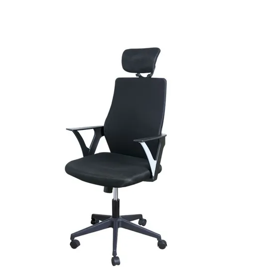Silla Ejecutiva Negra C/ Apoya Cabeza 200kg P/ Oficina Casa