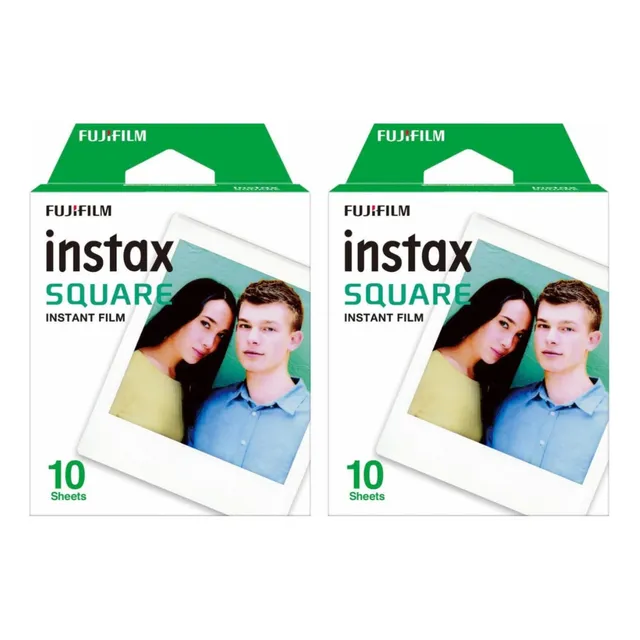 Película Fujifilm Instax Square Us, Paquete Doble (2 Cajas)