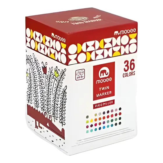 Marcadores Profesionales Doble Punta Mobee 36 Colores